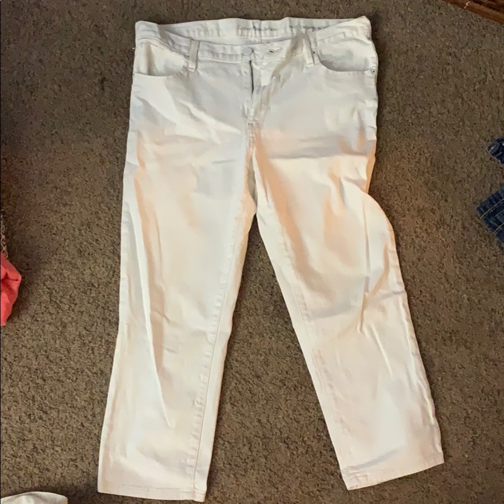 CK cropped jeans